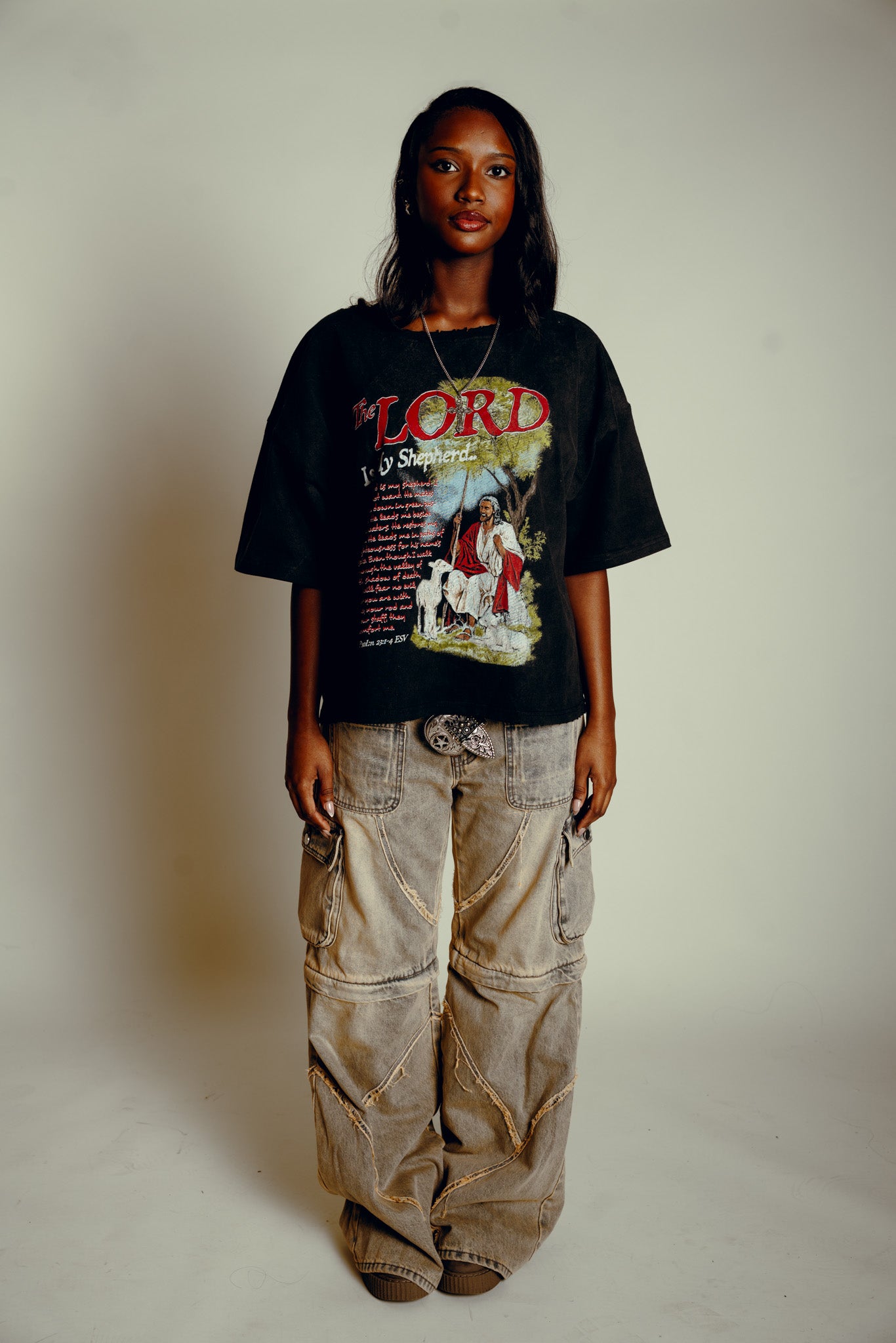 “Psalm 23” Wide Neck Vintage Tee