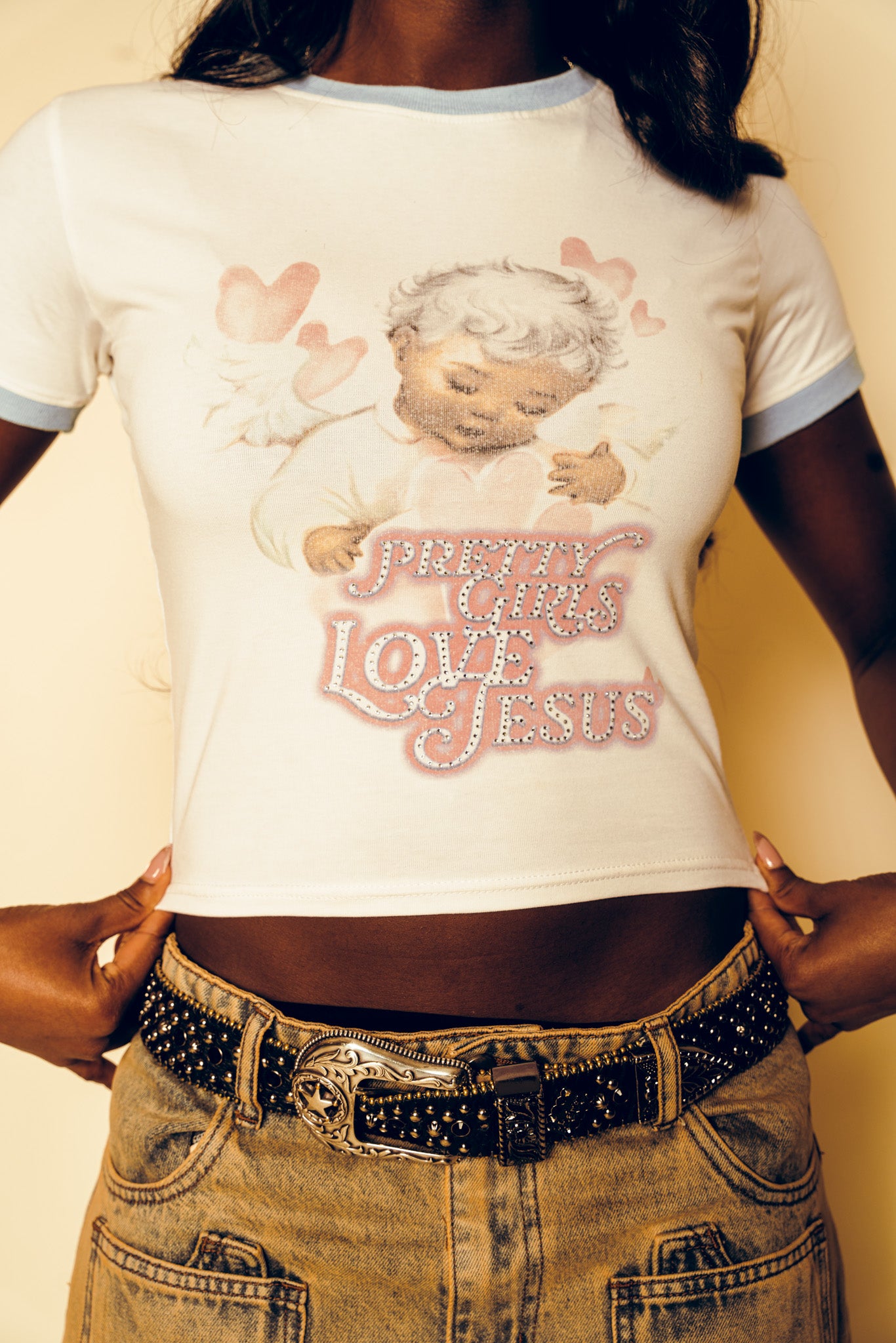 “Pretty Girls Love Jesus” Baby Tee