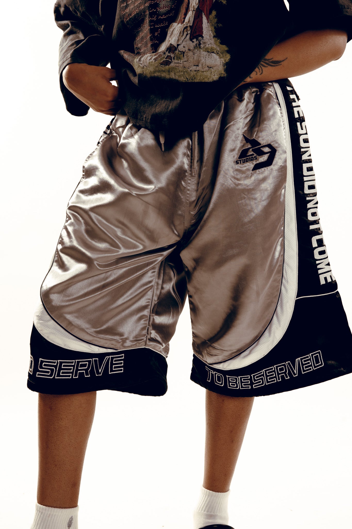 “The Son Of Man” Silk Shorts