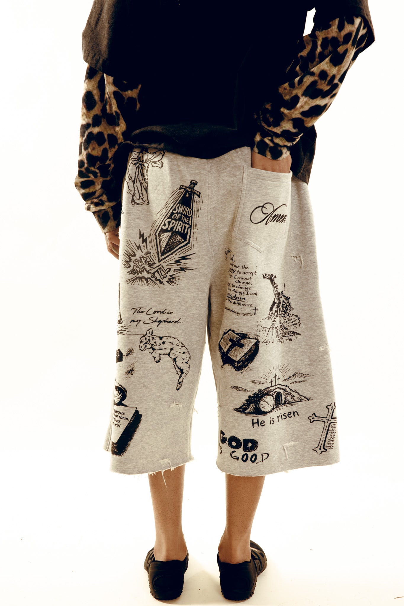 “Bible Study” 3/4 Sweat Shorts