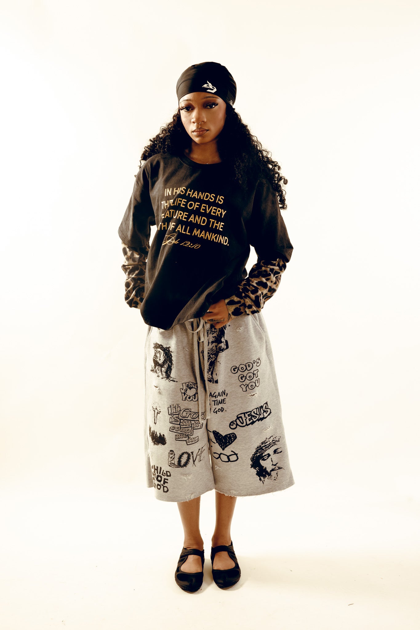 “Bible Study” 3/4 Sweat Shorts