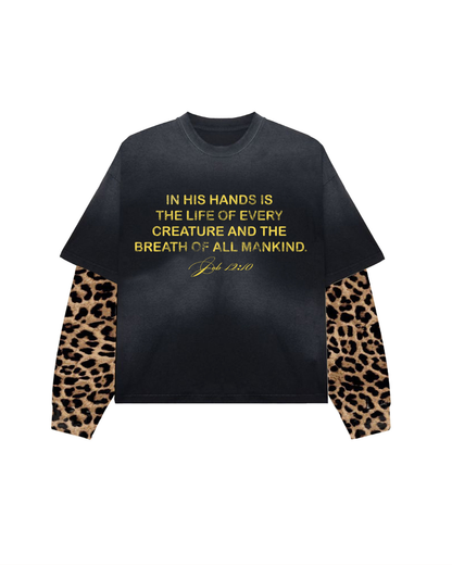 “In His Hands” Double Layer Tee